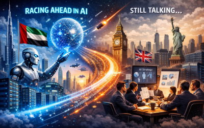 Delivering AI now versus focus on regulating AI